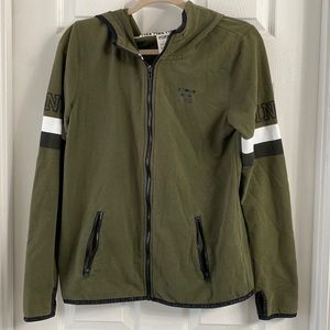 Pink Army green jacket